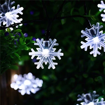 10M, 20M 30M 50M LED Kalėdų String Medžio Sniego Dribsniai Pasakų Šviesos Kalėdos Šalies Namų Vestuvių Sodas Kalėdų Dekoracijos Girlianda