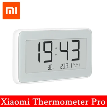 NAUJAS Xiaomi Mijia Termometras su Drėgmėmačiu Pro Belaidžio Protingas Elektros Skaitmeninis laikrodis, vidaus ir Lauko LCD Temperatūros Matavimo Įrankis