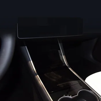 Automobilio Centrinio Valdymo Skydo Lipdukas, Skirtas Tesla Model 3 Interjero Stilių Auto Apsauginės Plėvelės Anglies Pluošto Medienos Grūdų Lipdukai