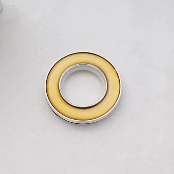 QGVLish 50Pcs Jade Curtian Žiedas Išjungti Romos Žiedai Užuolaidų Priedai Punch Ratas Duslintuvas Užuolaidų Žiedas Viršuje Kilpų Sagtis
