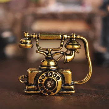 Blucome Primena Vintage Telefono Fiksuotojo Ryšio Telefono Sagė Motina, Tėvas Tauriųjų Dovanų, Suvenyrų Rose Aukso Spalvos Emalio Juvelyrikos