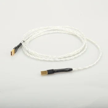 Odin sujungti USB kabelis, A į B, padengtą aukso ryšys USB audio kabelis