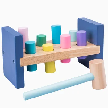 Kūrybos Kūdikis, Medinės Montessori Žaislai Žaidimas Whack-a-mole ikimokyklinio Ugdymo Žaislų, Mokymo priemonių, Žaislų, Vaikų Dovanų