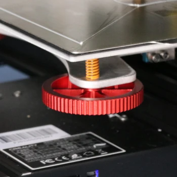 4PCS patobulinta versija Creality3D spausdintuvų priedai Ender-3s ir CR-10s metalo raudona piršto varžtas veržlė lygiava rankenėlę pavasario cove