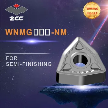 ZCCCT tekinimo įrankis 10vnt/daug WNMG080408 WNMG 080412 NM, tekinimo įrankiai, padengtas įtvirtino karbido įdėklai plieno apdaila
