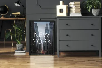 Panorama Plakatas niujorko Miesto - Atspausdinta ant 250gr Popierius - Spausdinimo Plakatų Sienos Menas - Sienos Meno Spaudiniai - Plakatas Miesto Žemėlapį Apdaila - Modernus Menas Spausdinti už Sienos