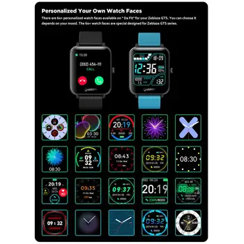 Zeblaze GTS Smart Watch Vyrų, Moterų Sporto Smartwatch IP67 atsparus Vandeniui Visiškai Jutiklinis Ekranas Miego Stebėjimo Finess Tracker 2020 m.