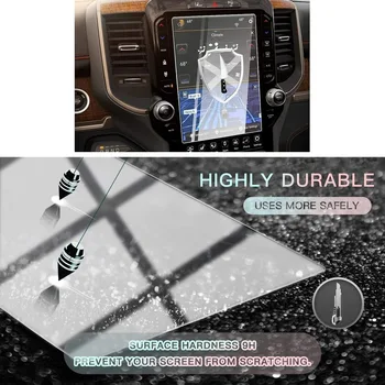 Automobilių Screen Protector, Dodge 2019 2020 RAM 1500 2500 3500 Uconnect, Grūdintas Stiklas (už 2019 Dodge RAM 12 colių)