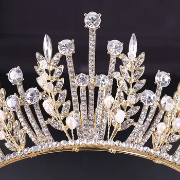 KMVEXO Baroko Prabanga Nuotakos Kristalų Lapų Skrotelės Princesė Karalienė 
