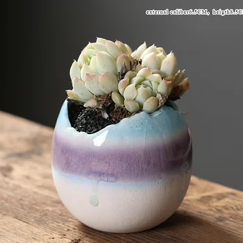 Gėlių Vazonai, Įstiklintas Sultingi Kaktusas Puodą Augalų Sodo Keramikos Sodinamoji Lauko, Sodo Namų Dekoro palangės