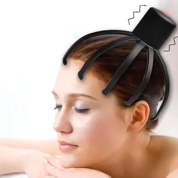 Elektros USB Vibracijos Galvos Massager Piršto Gripper Letena Įstaiga Galvos Masažas Produktų Atsipalaiduoti Šukos Paramos Nuovargis Nešiojamų