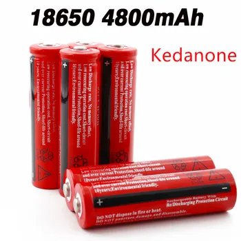 Kedanone 18650 Batterij 3.7 V 4800 Mah 18650 Li-Ion Oplaadbare Batterij Voor Led Zaklamp Iš Elektronische Įtaisą + Nemokamai Verzend