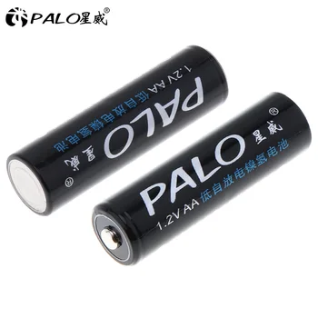 PALO 12Pcs AA Baterijos NI-MH 3000Mah 1.2 V aa Įkraunamos Baterijos Baterijos nimh 2A Bateria Baterias su Baterija Paspaudę Atveju Langelis