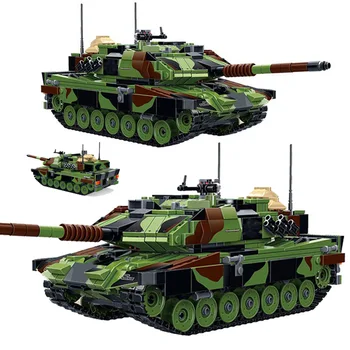 Karinės serija vokiečių Leopard 2A6 pagrindinis tankas Ginklą karys 