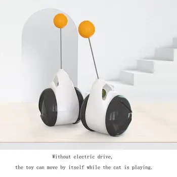 Smart Katė Žaislas su ratukais, Automatinė kačių žaislai interaktyvus Lrregular Sukasi Režimas Juokinga ne nuobodu katė prekes