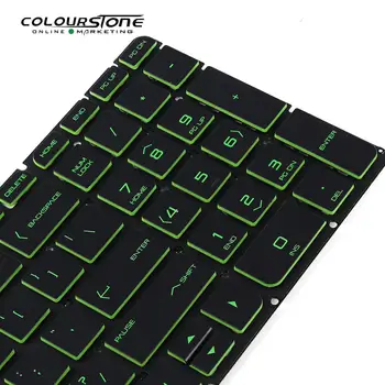 Naujas atvykimo nešiojamas keybard Žalia laišką 15-AB 15-BC MUMS Originalus laptopo klaviatūra vidinė klaviatūra