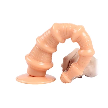 35cm Spiralinis modelis silikono analinis kaištis didžiulis Juodas penis Analinis žaislai Butt plug Seksualus parduotuvė žaislas, skirtas poros BDSM Priedai Ass 18+