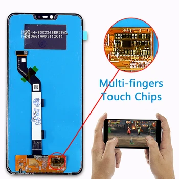 Už Xiaomi 8 lite LCD Jutiklinis Ekranas skaitmeninis keitiklis Asamblėjos Xiaomi Mi8 Lite Ekranas su Rėmo Pakeitimo Mi 8X