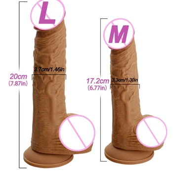 Minkštas Skystu Silikonu Didžiulis Tikroviškas Dildo Strapon Big Penis Su siurbtuko Sekso Žaislai Suaugusiems Moterų Masturbacija Produktus