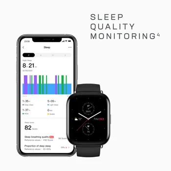 Pasaulinė Versija Zepp E Aikštėje Smartwatch Atsparus Vandeniui 5ATM Smart Pranešimo Visada Ekrane Širdies ritmo Stebėjimo