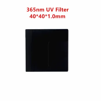 40*40*1mm 365nm ZWB2 UG1 UV Filtru, Ultravioletinių Bandpass Stiklo U-360
