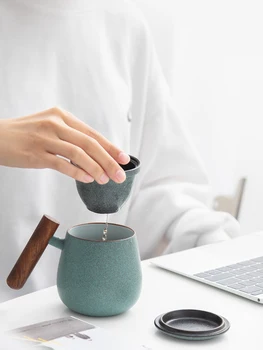 TANGPIN keramikos arbatos puodeliai kelionės puodelis su filtru keraminės kavos teacup 350ml