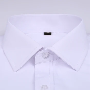 2020 Plus-size vyrų verslo atsitiktinis ilgomis rankovėmis marškinėliai, balta, rožinė, dangaus mėlyna, prašmatnus vyrų socialinės suknelė marškiniai plius S-9XL