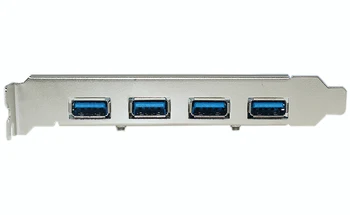 PCIE 4 Port USB 3.0 PCI-e Plokštę 