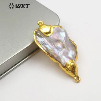 WT-JP079 WKT Freeshape jungtis papuošalai su dvigubais kabliais atgal su pilna aukso metalo, padengta aukščiausios kokybės mop moterys dovana