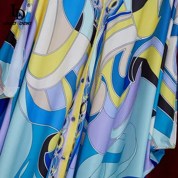 LD LINDA DELLA Vasarą Kuveitas Dizaineris Prarasti Maxi Suknelė Plius Dydis Moterų Spausdinti Boho Atostogų Šalis, Grindų Ilgio Suknelė skraiste