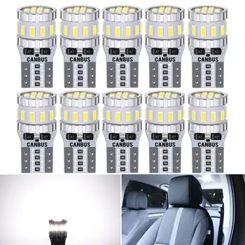 10x T10 W5W LED Canbus Lemputės Automobilių Salono Skaityti Stovėjimo Žibintai Ne Klaida 12V BMW F20 F30 X3 X4 X5 X6 MINI Cooper F60