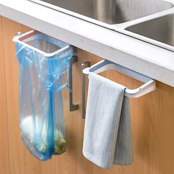 Vanzlife virtuvė krepšio stovo galima kabinti spintos duris, šiukšlių maišai pakabinti gauti plastikinius šiukšlių lentynos laikiklis