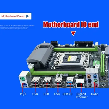 X79 motininė plokštė V4 versijos LGA2011 pin didelis šilumos kriaukle Gigabit ethernet tinklo plokštė DDR3 m.2 didelės spartos standžiojo disko sąsaja