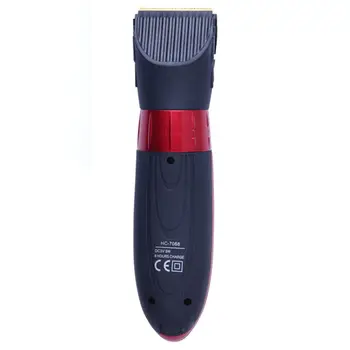 SURKER Profesionalūs Elektriniai Plaukų Clipper Įkrovimo vandeniui Raudona Potenciometru Reguliuojamas Mažesne Mašina, Vyrų ir Vaikų HC