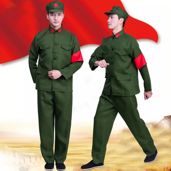 Armijos Uniformą Raudonosios Armijos Kinijos Veiklos Kostiumas Derliaus Karinės Uniformos Raudonos Apsaugai Moterų Patikimesnis Drabužių Fotografija