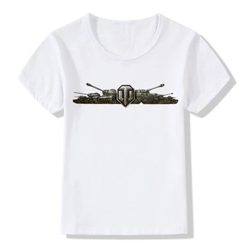 Berniukų Ir Mergaičių Spausdinti Armijos World Of Tanks WOT T-shirt Vaikų trumpomis Rankovėmis Mados marškinėliai Vaikams Viršūnes Tee Kūdikių Drabužiai,ooo133