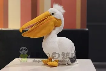 Nemokamas pristatymas 30cm pelican lėlės, pliušiniai žaislai burną įdaryti pelican modeliavimas gyvūnų pliušiniai žaislai