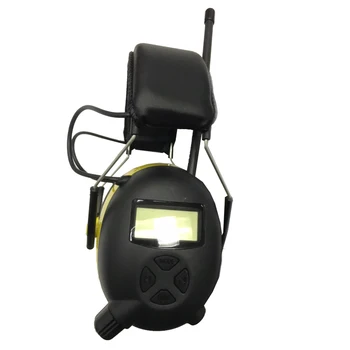 Elektroninis Klausos apsaugos priemonės Earmuff ABS+kempinė NRR 22dB Ausies Raštas LCD Ekranas AM FM Radijo Gamyklos Earmuff