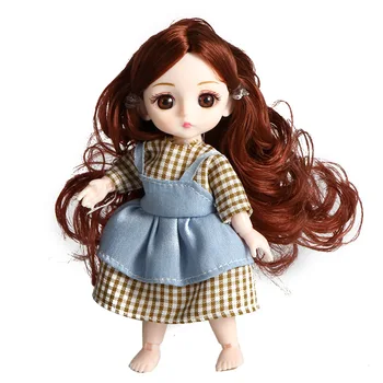 BJD Doll Baby Mergaičių 13 Kilnojamojo Sąnarių 16cm Staigmena Atsitiktiniai Blyth Lėlės, Žaislai Padažu Mielas Gimtadienio Dovana