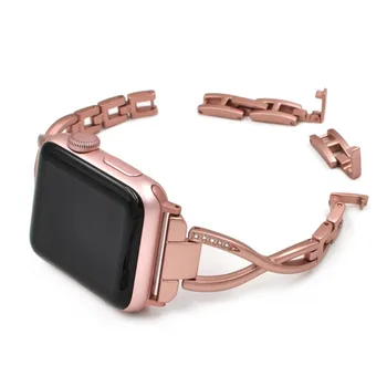 Deimantų atveju+diržu, apple watch band 44mm 40mm iwatch juosta 42mm 38mm watchband atveju+Screen Protector 