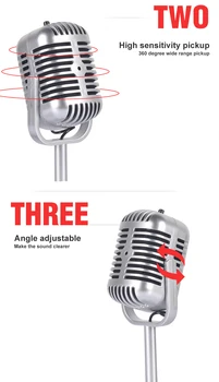 FELYBY Kompiuterio Darbalaukio Mikrofonas (3,5 mm Jack, Karaoke, Žaidimai, YouTube, Susitikimas Laidinio kondensatoriaus mikrofonas, T-19