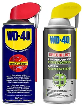 WD-40-daug WD40 dvigubo veiksmų valiklis 400 Ml + Specialistas contact cleaner 400 ml Pakuotėje 2 Vnt.