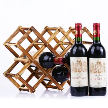 Kokybės Medinės Vyno Butelio Laikikliai Kūrybinis Praktinis Išardomi Kambarį Dekoratyvinis Kabineto Raudonas Vynas Ekranas Laikymo Lentynos