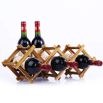 Kokybės Medinės Vyno Butelio Laikikliai Kūrybinis Praktinis Išardomi Kambarį Dekoratyvinis Kabineto Raudonas Vynas Ekranas Laikymo Lentynos