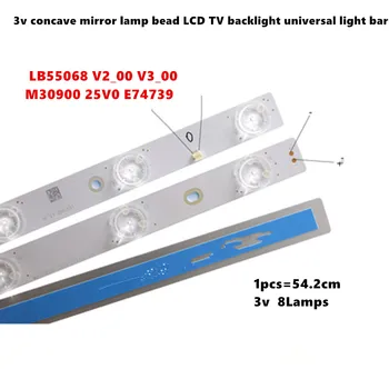 16pcs/daug LED Apšvietimo juostelės 8 lempa LB55068 V2_00 V3_00 M30900 25V0 E74739