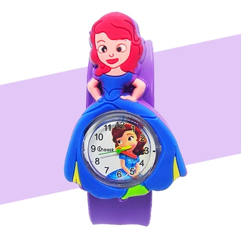 Princesė Dress Moterų, Mergaičių, Laikrodžiai Vaikams Žiūrėti Vaikai Kvarcinis Laikrodis Vaikas Laikrodis Relogio Infantil Reloj Ninos Montre Enfant