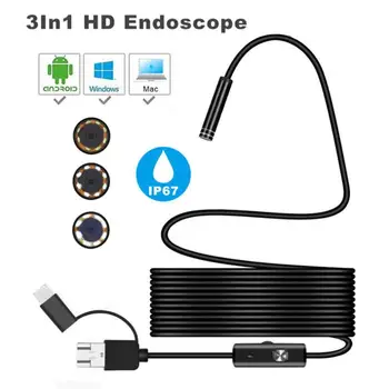 5.5/7mm Endoskopą Kamera Lankstus IP67 atsparus Vandeniui Micro USB KOMPIUTERIO, Nešiojamojo kompiuterio, Skirta 