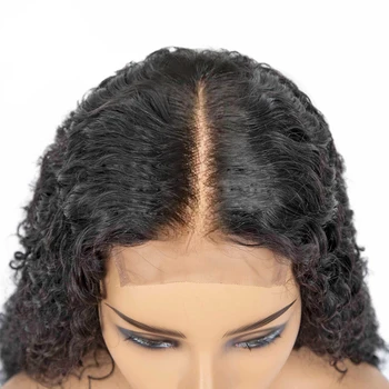 KISSU ilgų plaukų perukas 28 30 32 colių giliai banga nėrinių priekinės perukas Brazilijos nėriniai priekiniai žmogaus plaukų perukai moterims, 4x4, nėriniai uždarymo perukas