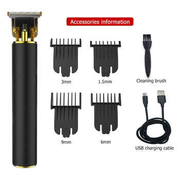 Profesinės Naftos Galvos Elektriniai Plaukų Clipper USB Įkraunama Plaukų Formavimo Graviravimas Plikas Skutimosi Žoliapjovės Namų Salonas Kirpykla