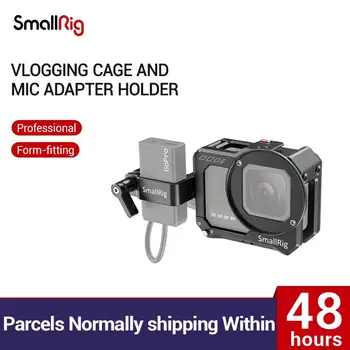 SmallRig Vlogging Narve ir Mic Adapteris, Laikiklis GoPro HERO 8 Juodo Aliuminio Lydinio Kamera Narve Vaizdo Fotografavimo Rig - 2678